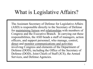 What is Legislative Affairs