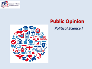 Public Opinion Political Science I