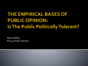 THE NORMATIVE BASES OF PUBLIC OPINION: DEMOCRATIC