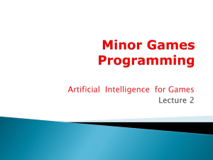 AI for games lecture 2