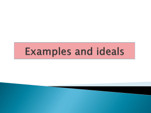 Examples and ideals positive – virtues