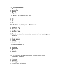 Anatomy questions for invitational