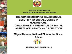 The contribution of basic social security to social justice in
