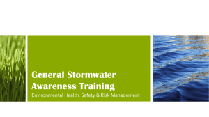 General Stormwater Awareness Training