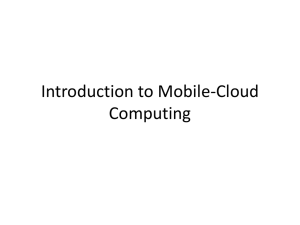 Introduction to Mobile