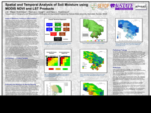 Spatial and Temporal Analysis of Soil Moisture using MODIS NDVI