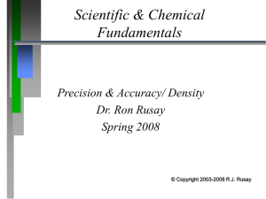 Scientific & Chemical Foundations
