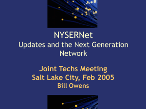 NYSERNet DWDM and R&E Networks — 2005