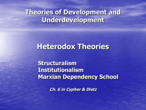 Heterodox Theories of Economic Development