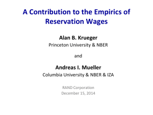 A Contribution to the Empirics of Reservation Wages