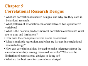 Chapter 9 Correlational Research Designs