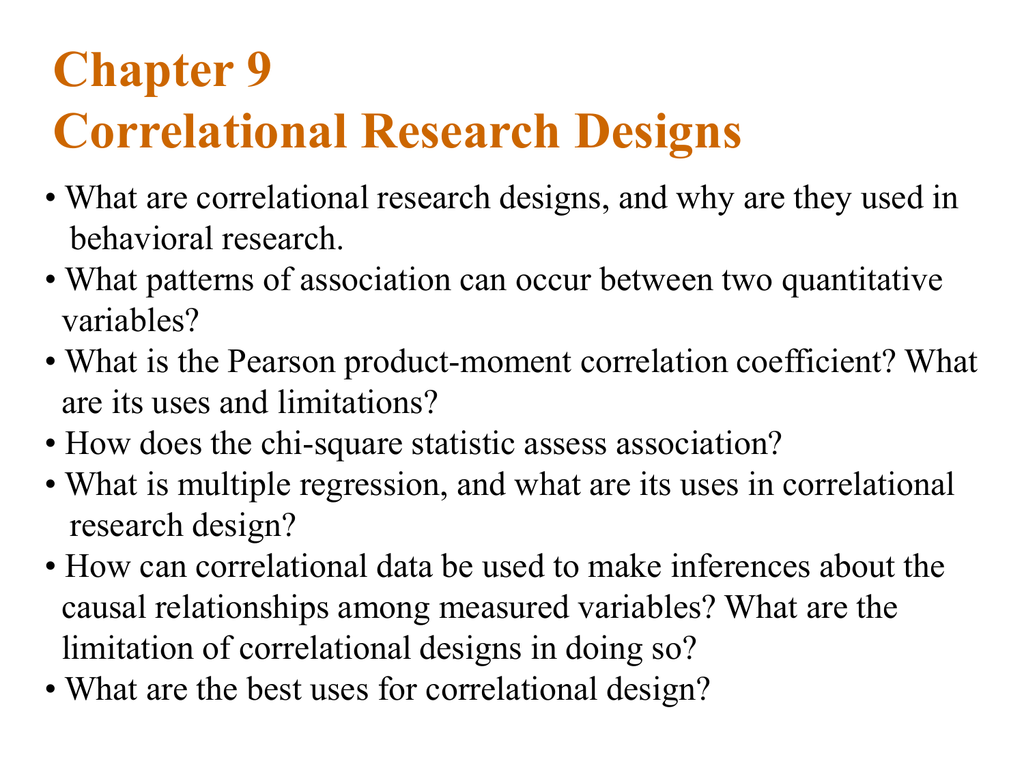 correlational research design hypothesis