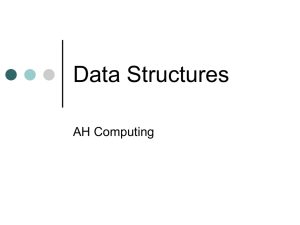 Data Structures - Shawlands Academy