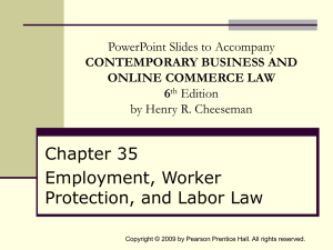 Chapter 034 - Labor & Employment Law