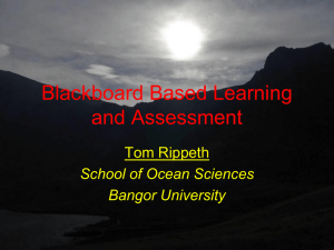Blackboard Based Learning and Assessment - Pathways