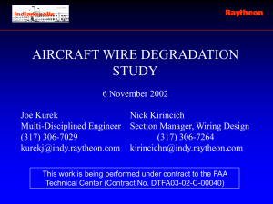 Aircraft Wire Degradation Study