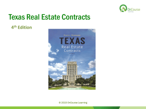 Texas Real Estate Contracts, 4e - PowerPoint - Ch 02