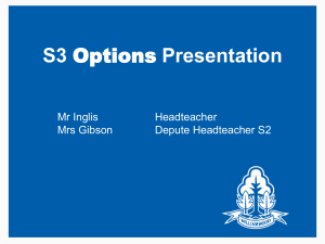 S3 Information Evening Presentation 2016