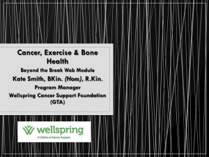 Cancer Exercise & Bone Health Webinar