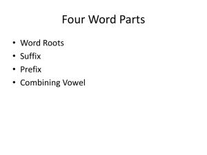 1/29 Word Parts PowerPoint(updated)
