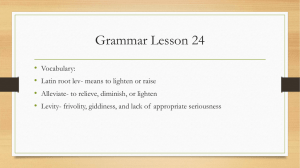 Grammar Lesson 24