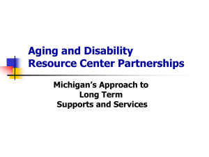 Aging and Disability Resource Center Partnerships