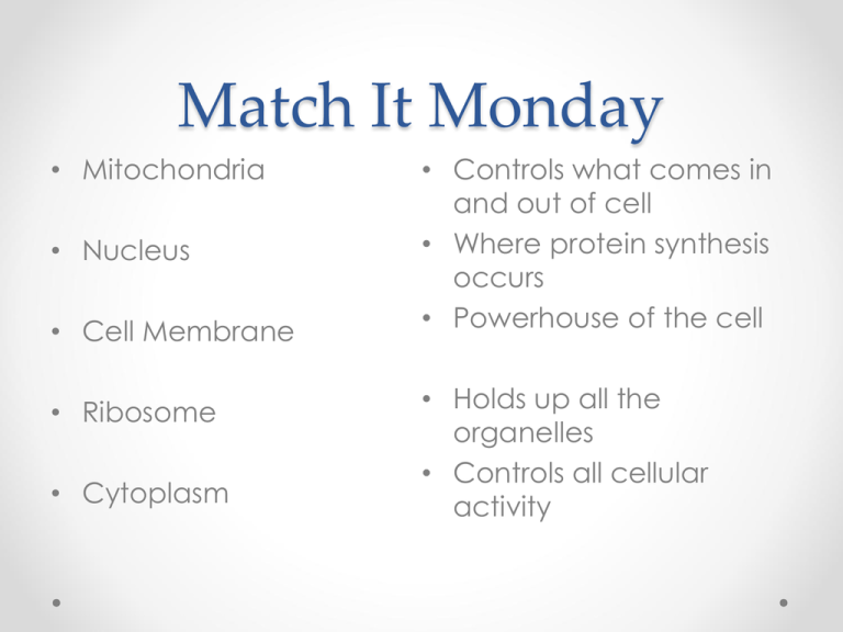 Organelles Granbury ISD