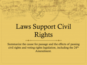 Laws Support Civil Rights