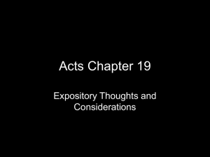 Acts Chapter 19 - Southside Church of Christ