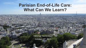 Parisian End-of-Life Care: What Can We Learn?