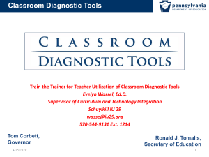 Classroom Diagnostic Tools