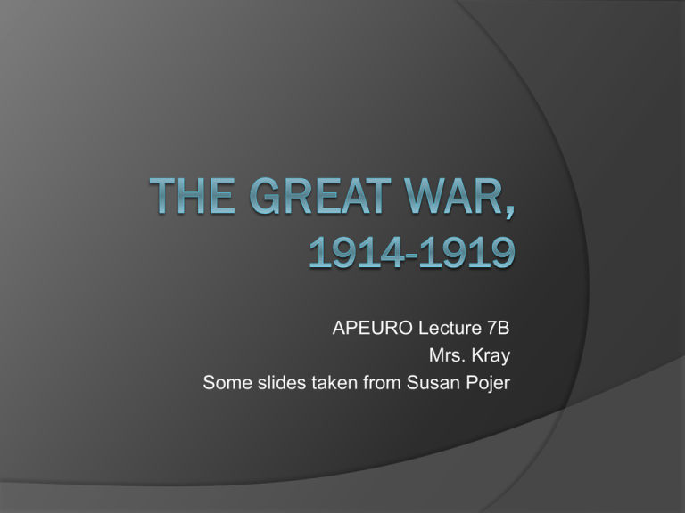 The Great War 1914 1919