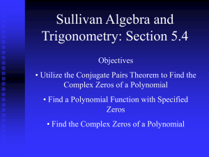 Sullivan College Algebra Section 5.4