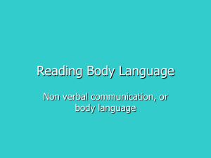 Reading Body Language - Public Schools of Robeson County