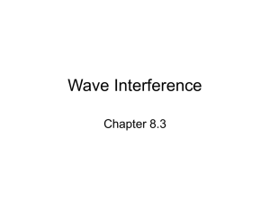 Wave Interference - HRSBSTAFF Home Page