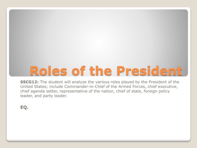 roles-of-the-president