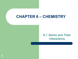 CHAPTER 2 * CHEMISTRY