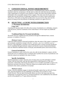 Subject Matter Jurisdiction - USF La Raza Law Students Association