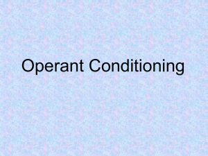 Operant Conditioning