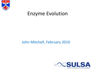 Enzyme Evolution - Research at St Andrews