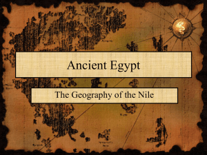 The Course of the Nile