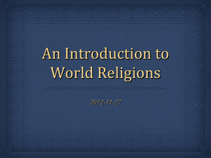 An Introduction to World Religions