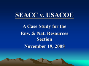 SEACC v USACOE - Alaska Bar Association