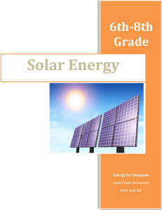 Solar Energy - Iowa State University