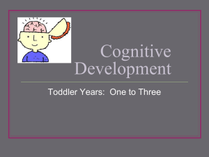 Cognitive Development 2 Toddlers Revised