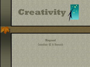 Creativity - Teaching Ideas