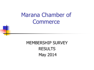 Vallejo Chamber of Commerce Membership Survey