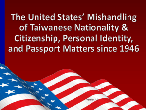 Taiwan-Nationality