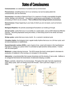 States of Consciousness REVIEW HANDOUT