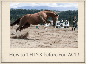 How to THINK before you ACT!